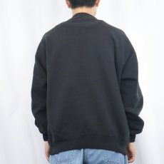 画像3: 90's RUSSELL ATHLETIC USA製 前V 無地ウェット BLACK XL (3)