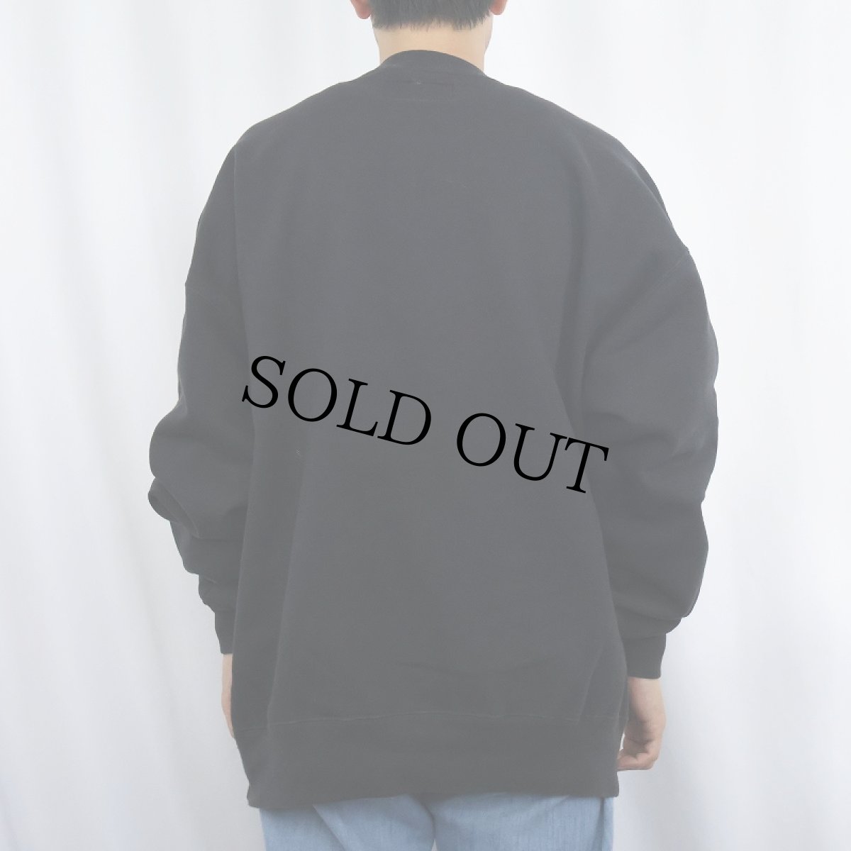 画像3: 90's RUSSELL ATHLETIC USA製 HIGH COTTON "FRIDLEY TIGERS" 前V プリントスウェット BLACK XXL (3)