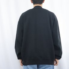 画像3: 90's RUSSELL ATHLETIC USA製 "TRINITY TROJANS" 前V フットボールチーム プリントスウェット BLACK XL (3)