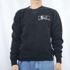 画像2: 80〜90's RUSSELL ATHLETIC USA製 "FLEX" 前V プリントスウェット BLACK S (2)