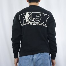 画像3: 80〜90's RUSSELL ATHLETIC USA製 "FLEX" 前V プリントスウェット BLACK S (3)