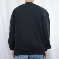 画像3: 90's RUSSELL ATHLETIC USA製 "R. NELSON SNIDER HIGH SCHOOL" 前V プリントスウェット BLACK XL (3)