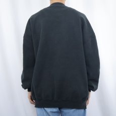 画像3: 90's RUSSELL ATHLETIC USA製 前V 無地スウェット BLACK XXL (3)