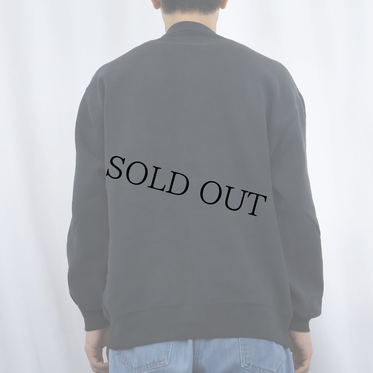 画像3: 90's RUSSELL ATHLETIC USA製 前V 無地スウェット BLACK XL (3)