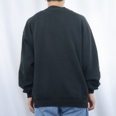 画像3: 90's RUSSELL ATHLETIC USA製 前V 無地スウェット BLACK L (3)