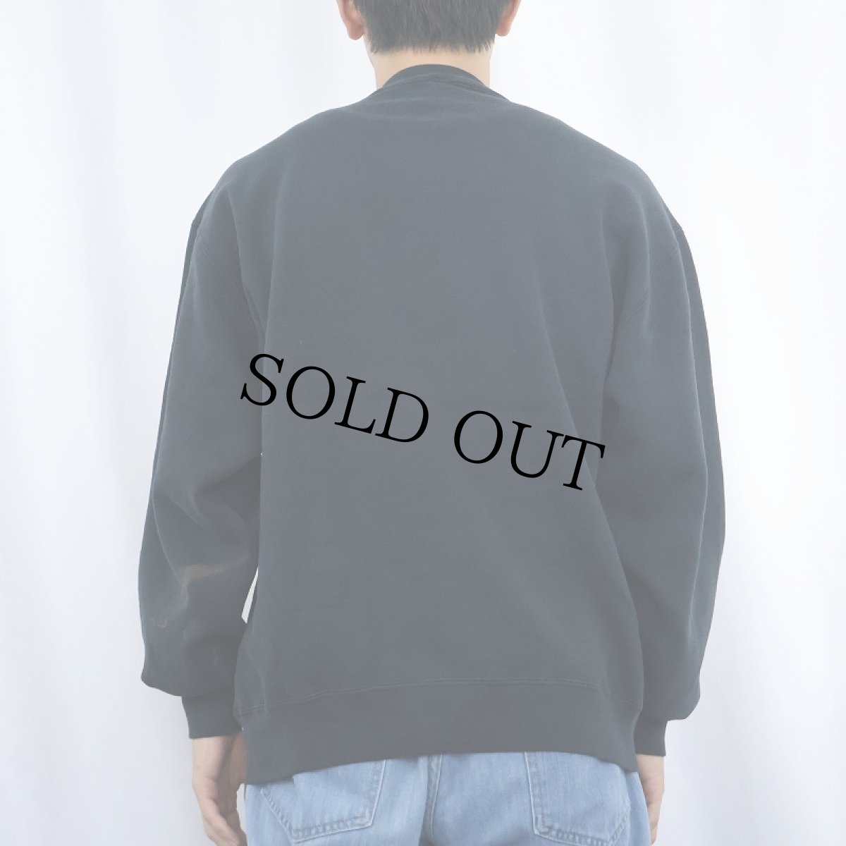 画像3: 90's RUSSELL ATHLETIC USA製 前V 無地スウェット BLACK XL (3)