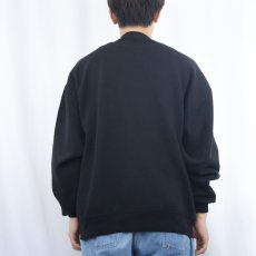 画像3: 90's RUSSELL ATHLETIC USA製 前V 無地スウェット BLACK XL (3)