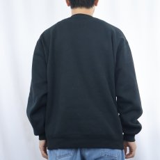 画像3: 90's RUSSELL ATHLETIC USA製 前V 無地スウェット BLACK L (3)