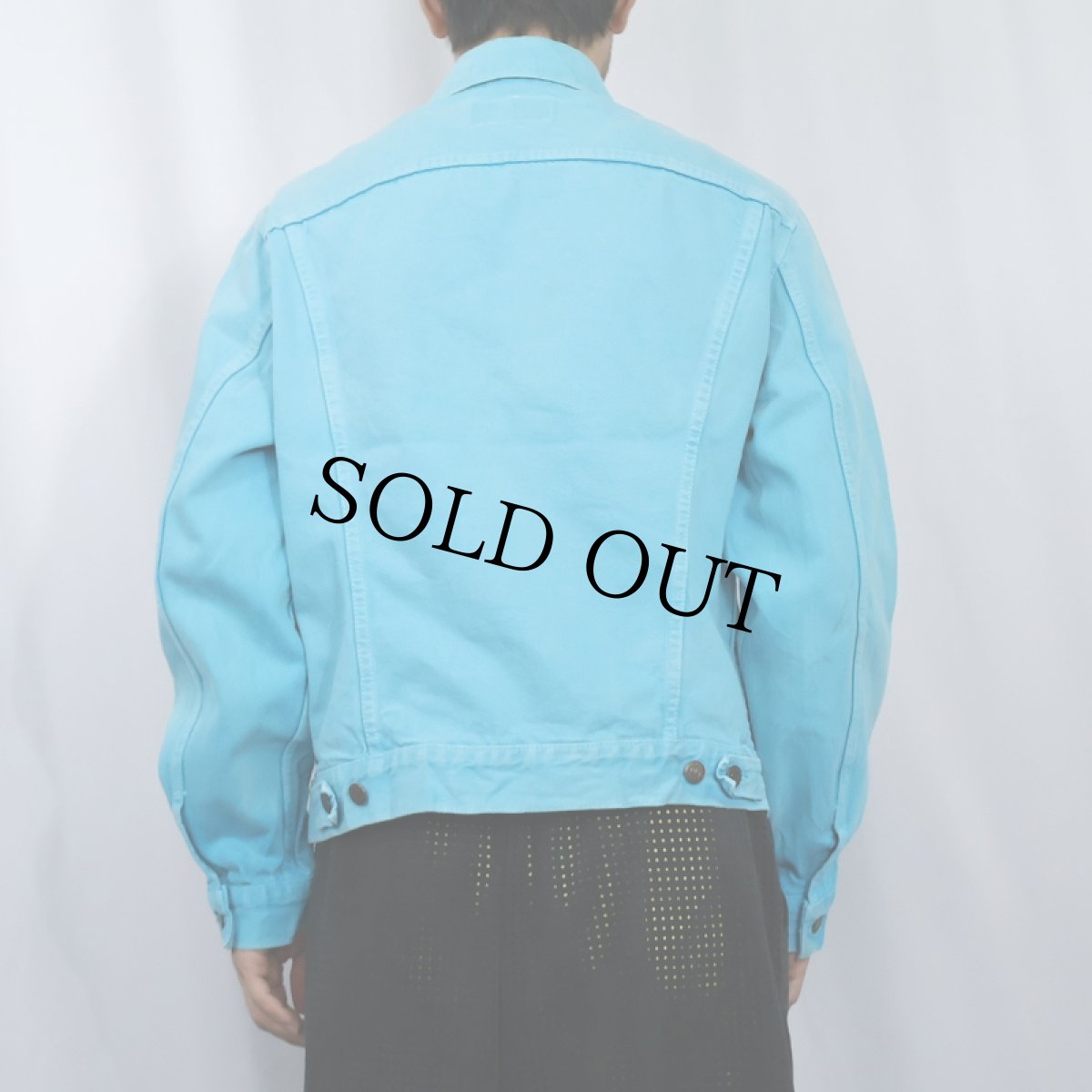 画像3: 90's Levi's 70506 USA製 後染めデニムジャケット L (3)