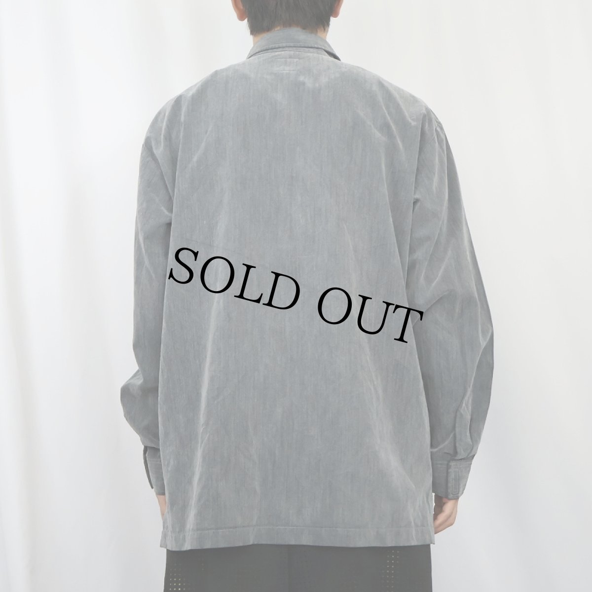 画像3: LIBERTO フルジップ ポリエステル×レーヨンシャツ L (3)