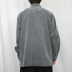 画像3: LIBERTO フルジップ ポリエステル×レーヨンシャツ L (3)