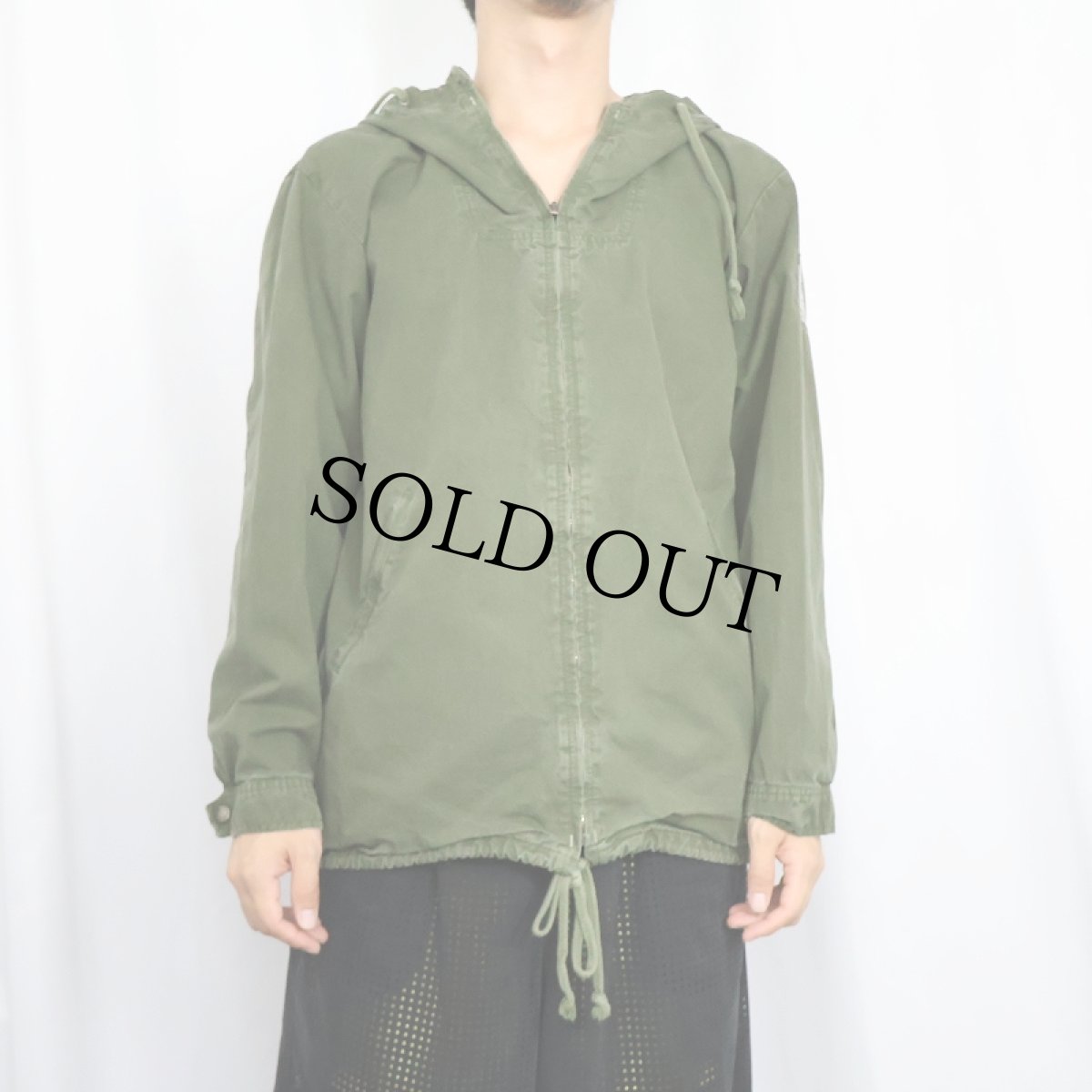 画像2: 90's r-collection "Aquatx" コットンジップパーカー S (2)