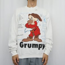 画像2: 80〜90's Disney 七人の小人 USA製 "Grumpy" キャラクタースウェット ONE SIZE (2)