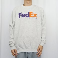 画像2: 90's FedEx 企業ロゴプリントスウェット XL (2)