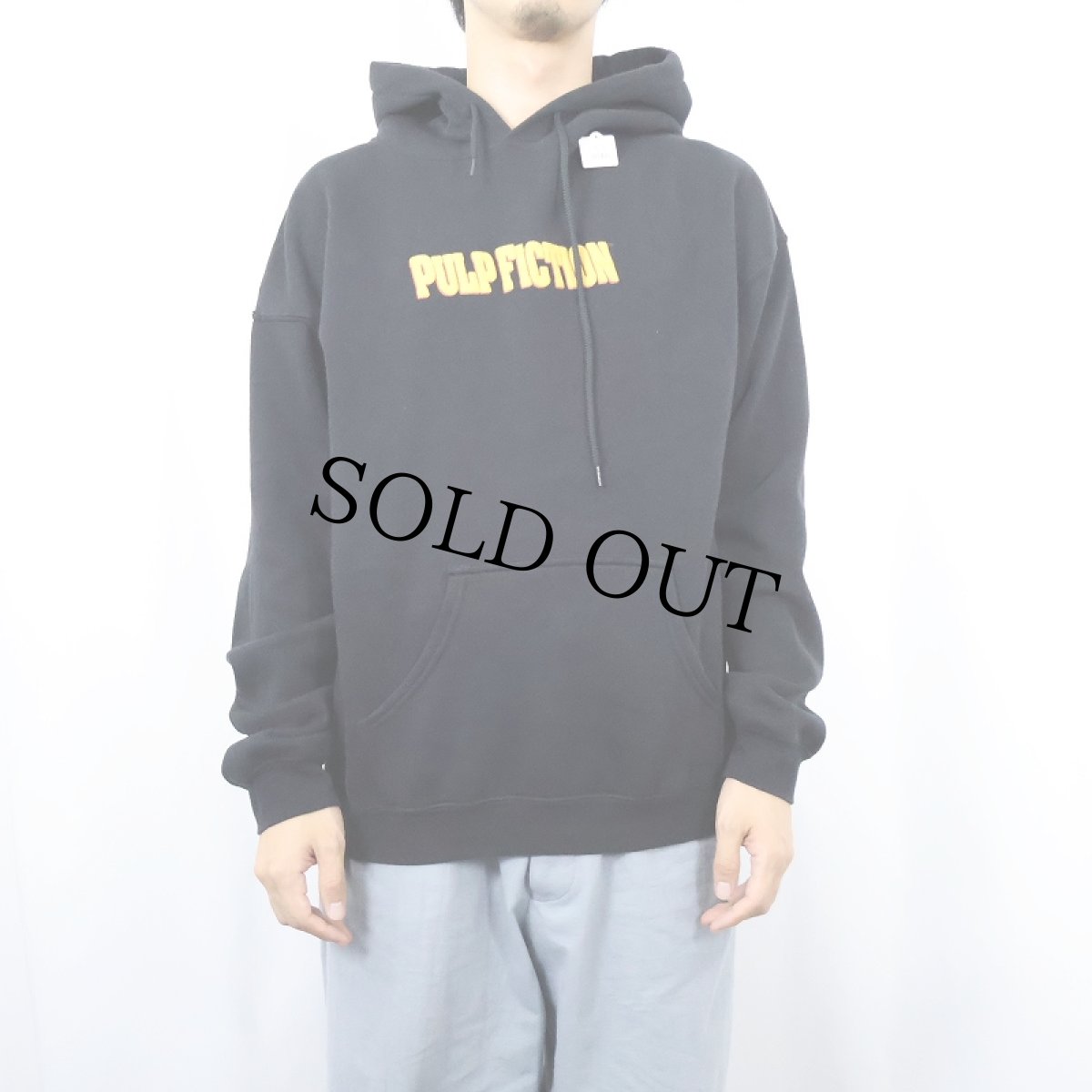 画像2: PULP FICTION クライム映画 プリントスウェットフーディ M (2)
