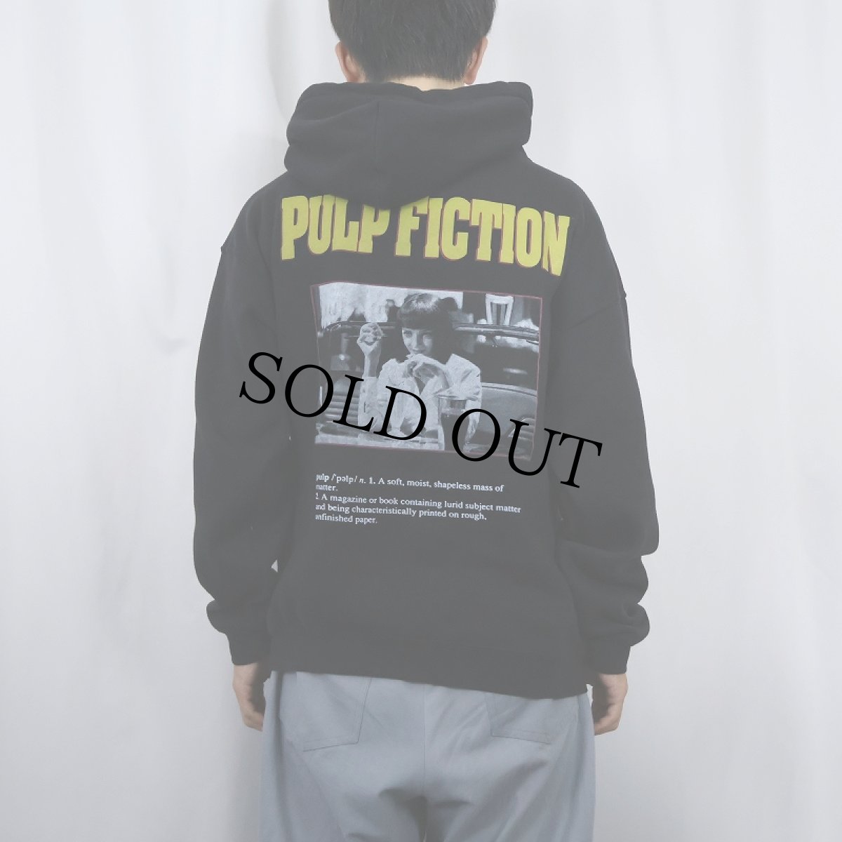 画像3: PULP FICTION クライム映画 プリントスウェットフーディ M (3)