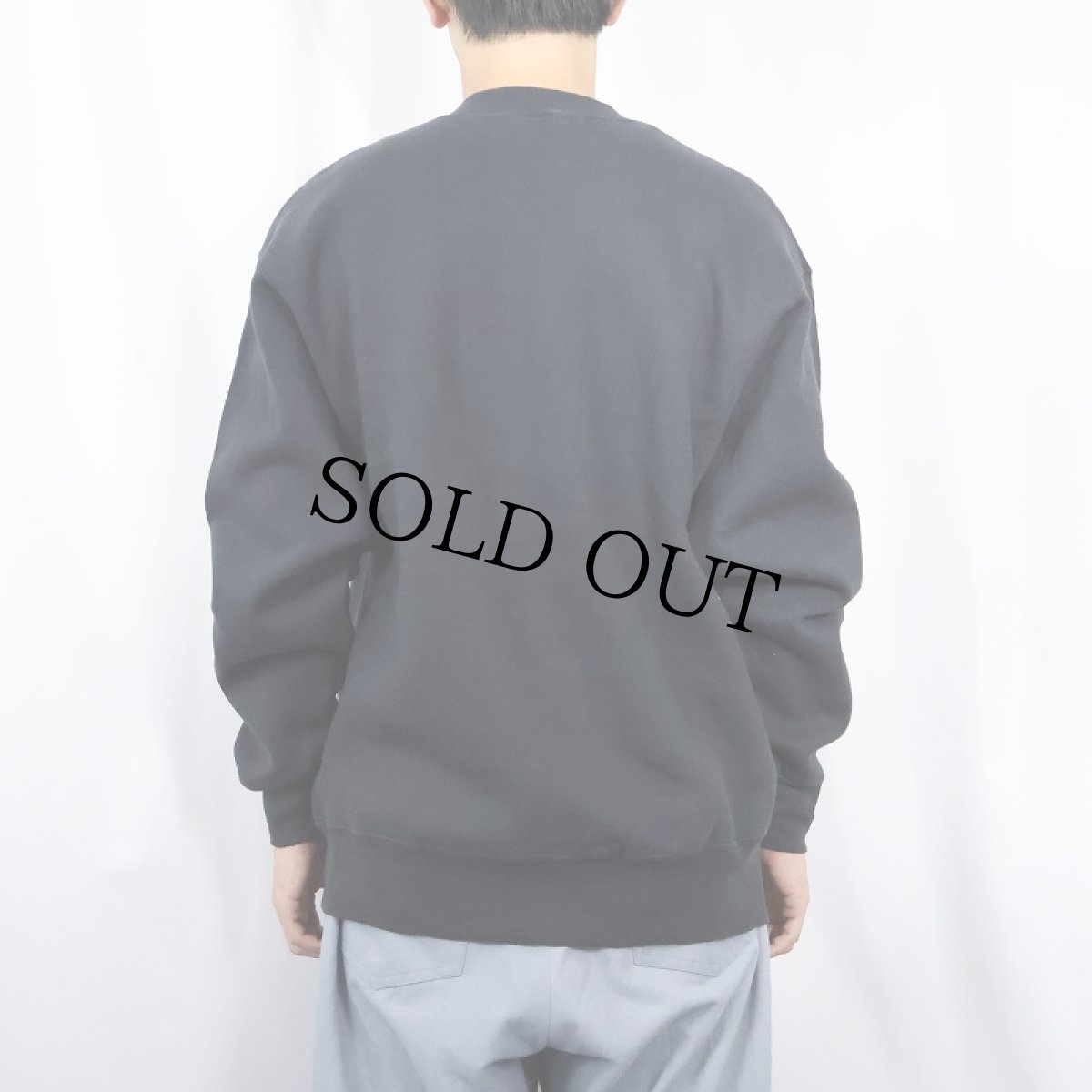 画像3: 90's USA製 "SRDS" 企業プリントスウェット BLACK L (3)