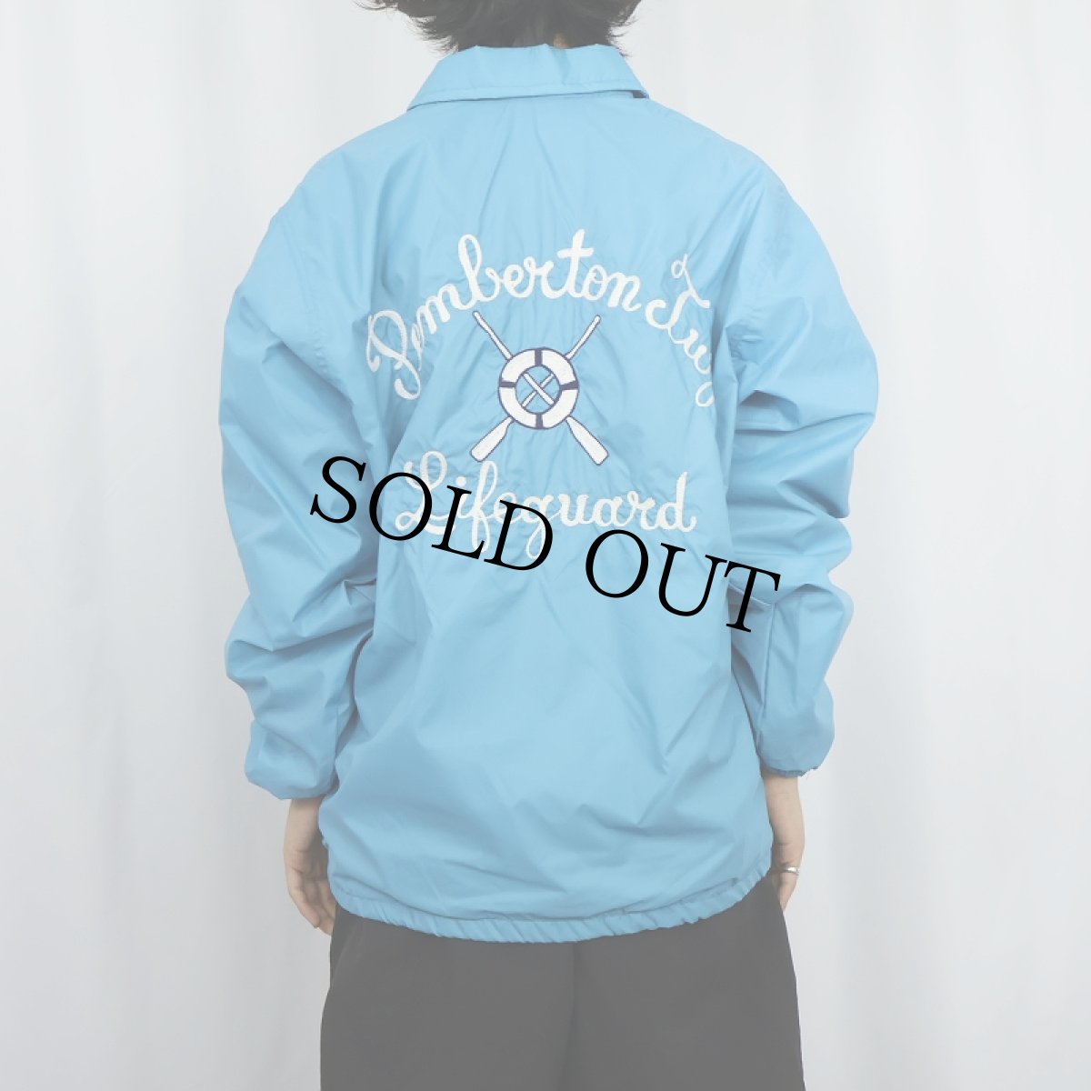 画像4: 70〜80's WEST WIND "Pemberton Twp Lifeguard" チェーン刺繍 コーチジャケット M (4)