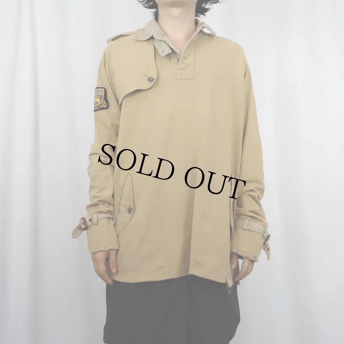 画像2: 90's Polo Ralph Lauren ワッペン付き ハンティングラガーシャツ L (2)