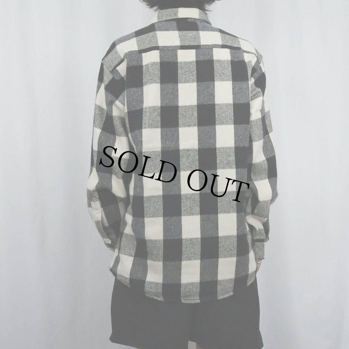 画像3: 90's FIELD MASTER バッファローチェック柄 ヘビーネルシャツ M (3)