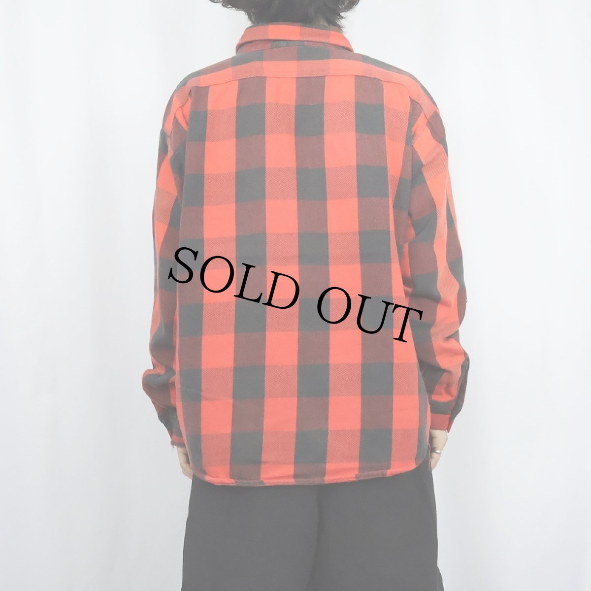 画像3: 70〜80's FIVE BROTHERS USA製 バッファローチェック柄 ヘビーネルシャツ XL (3)