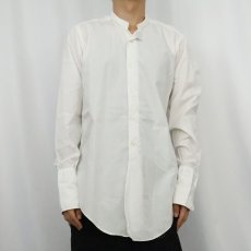 画像2: 50's Excello マチ付き×デタッチャブルカラー コットンドレスシャツ 15 1/2 (2)