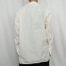 画像3: 50's Excello マチ付き×デタッチャブルカラー コットンドレスシャツ 15 1/2 (3)