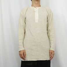 画像2: 50's BODYGARD ウール×コットンアンダーシャツ SIZE40 (2)