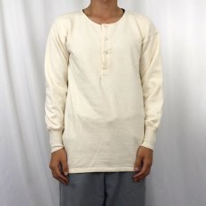 画像2: 40〜50's NABHOLZ 裏パイル コットンアンダーシャツ SIZE7 (2)