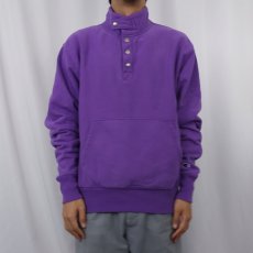 画像2: Champion REVERSE WEAVE 目無し ハーフスナップスウェット M (2)