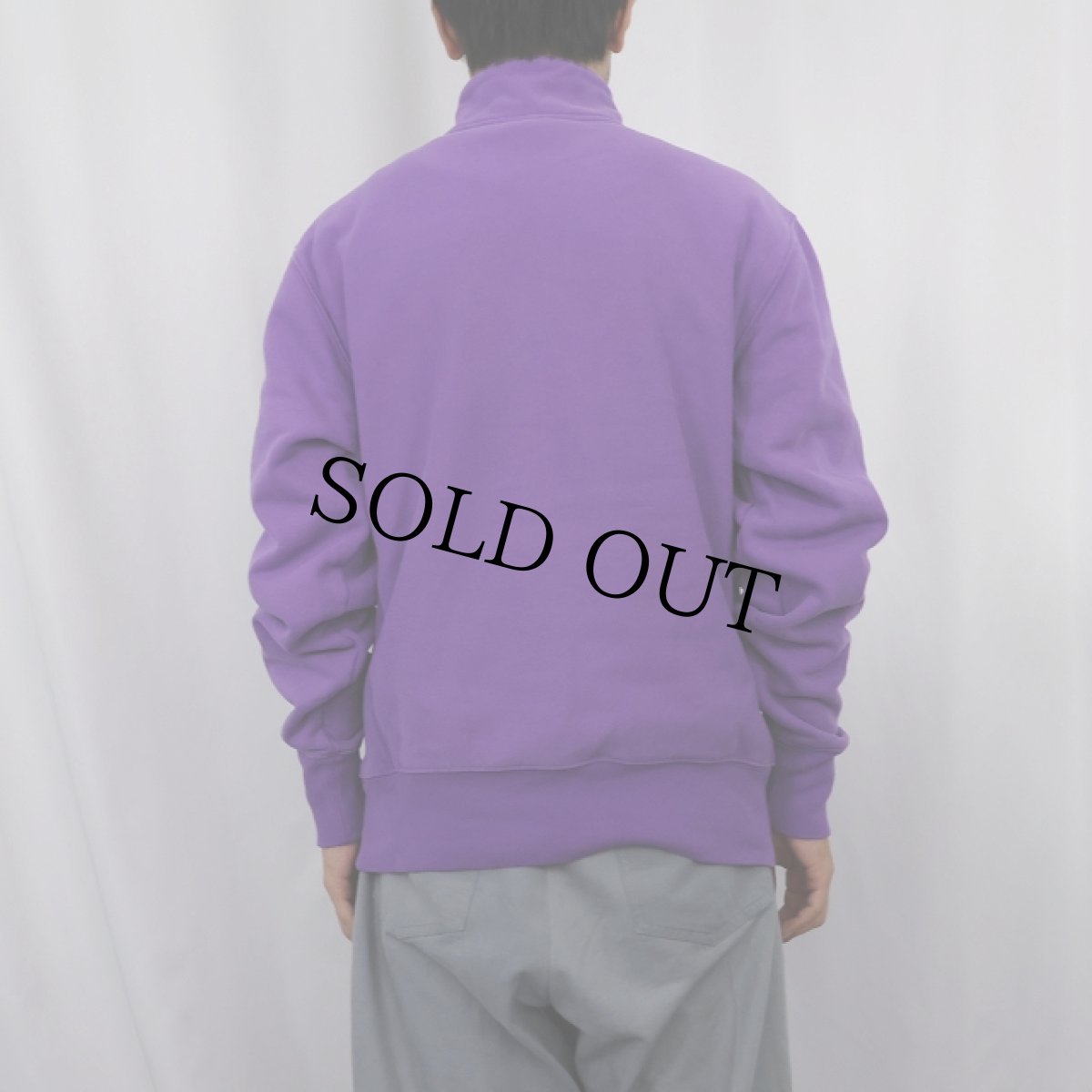 画像3: Champion REVERSE WEAVE 目無し ハーフスナップスウェット M (3)