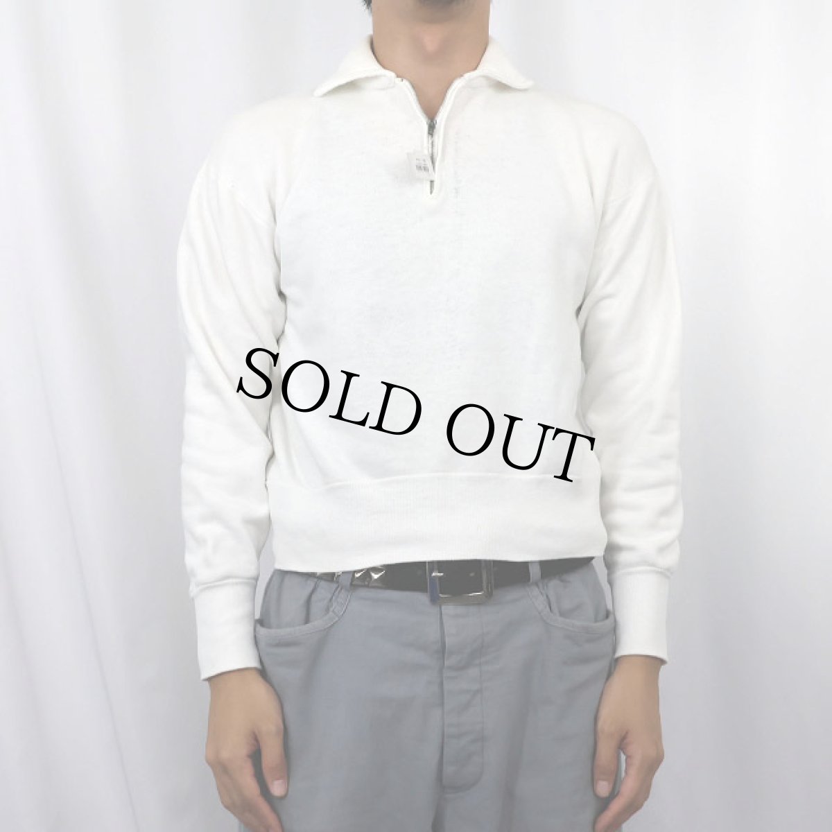 画像2: 50〜60's ハーフジップスウェット (2)