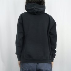 画像3: THRASHER ロゴプリントスウェットフーディー BLACK M (3)