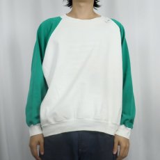 画像2: 90's〜 USA製 ラグランスウェット XL (2)