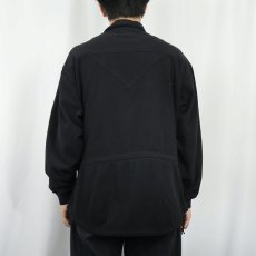 画像3: 90's EMS フリースジップジャケット BLACK L (3)