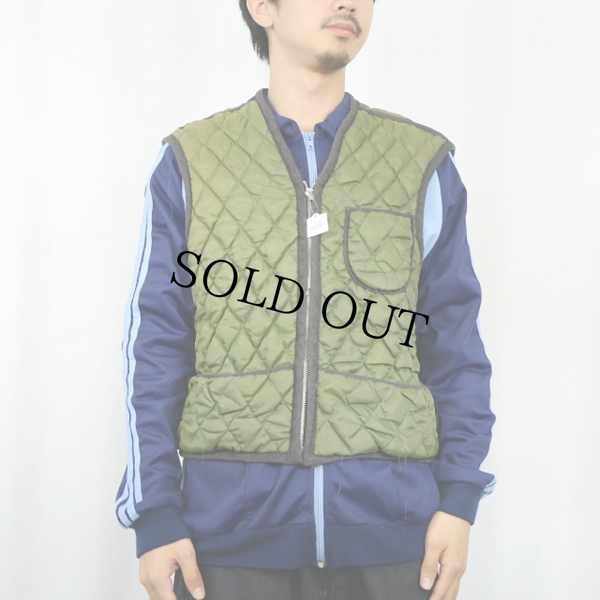 画像2: 60's〜 裏サーマル 中綿入り キルティングベスト (2)