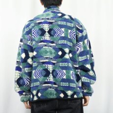 画像3: 90's EMS 総柄 ボアジップジャケット XL (3)