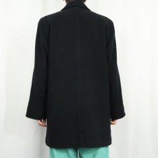 画像6: 80〜90's L.L.Bean ダブルブレスト ウールコート BLACK (6)