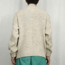 画像4: 80〜90's L.L.Bean USA製 "HIGH TREK YARN" ヘンリーネック アクリルニットセーター XL (4)