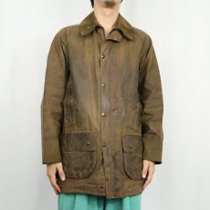 画像2: 80's Barbour ENGLAND製 オイルドジャケット 2ワラント (2)