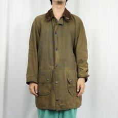 画像2: 80's Barbour ENGLAND製 "GAMEFAIR" ロゴピンズ付き オイルドジャケット 2ワラント (2)