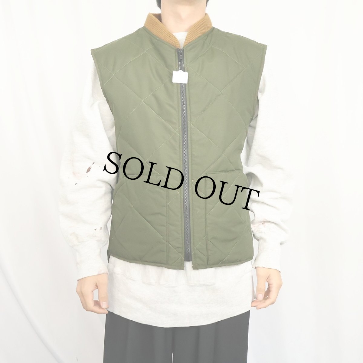 画像2: 90's ORVIS USA製 キルティングベスト L (2)