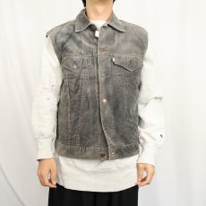画像2: 80〜90's Levi's 70505-1517 USA製 カットオフ コーデュロイジャケット SIZE49 (2)
