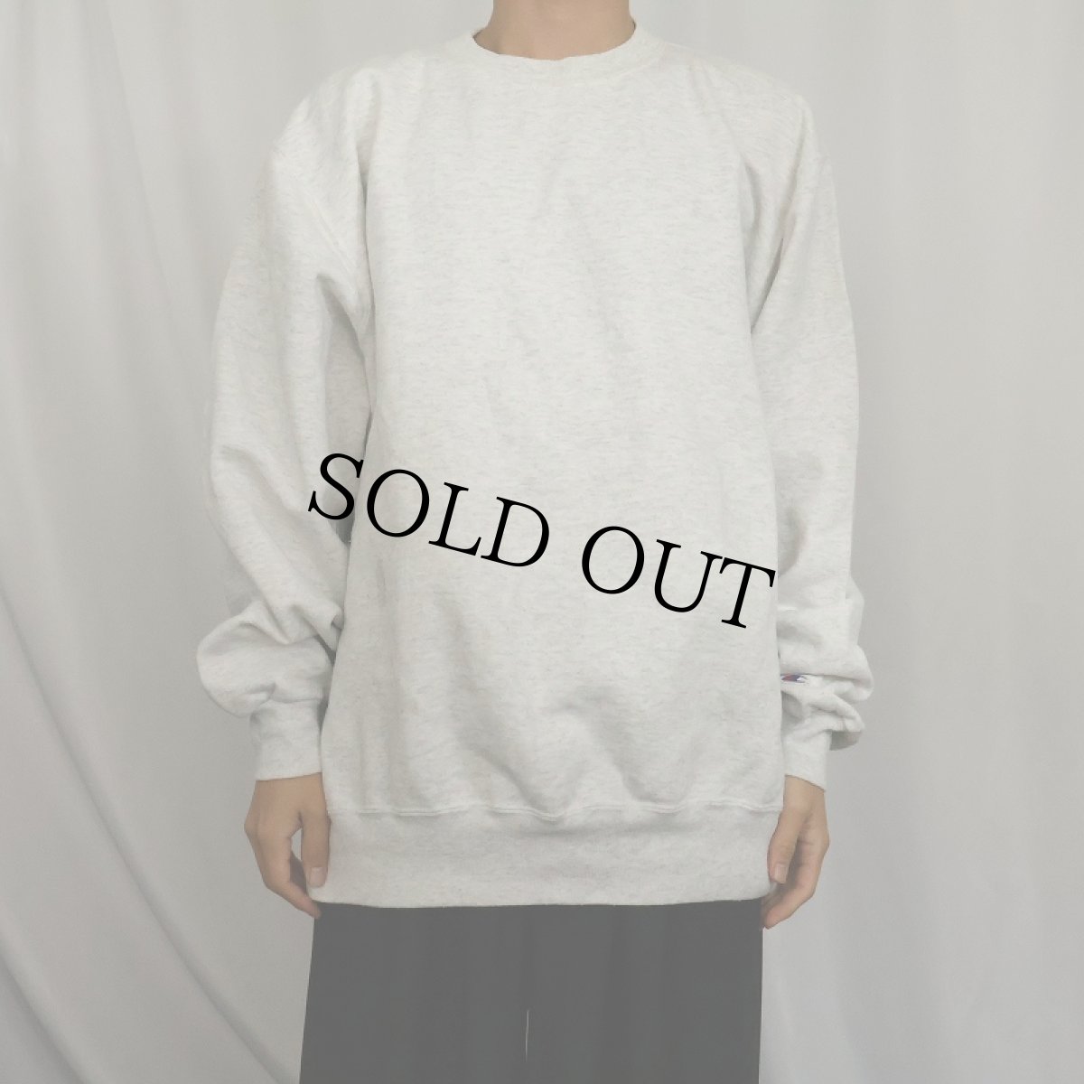 画像2: 90's Champion 目無し 無地スウェット XXL (2)