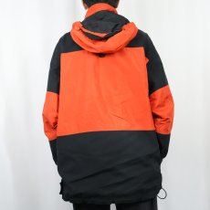 画像3: 90's Eddie Bauer EBTEK ロゴ刺繍  ナイロンアノラックパーカー M (3)