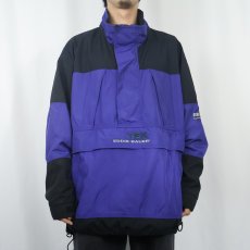 画像2: 90's Eddie Bauer EBTEK ロゴ刺繍  ナイロンアノラックパーカー L (2)