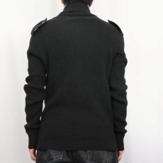 画像3: Ralph Lauren DENIM&SUPPLY エポレット付き ショールカラー コットンニットカーディガン BLACK S (3)
