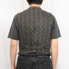画像3: VINTAGE  針刺しシンチバック コーデュロイベスト (3)