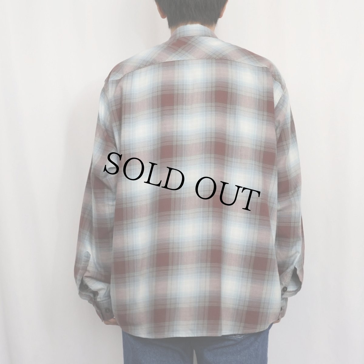 画像3: 2012AW Patagonia "ORGANIC COTTON" オンブレーチェック柄 コットン×ポリエステルシャツ L (3)