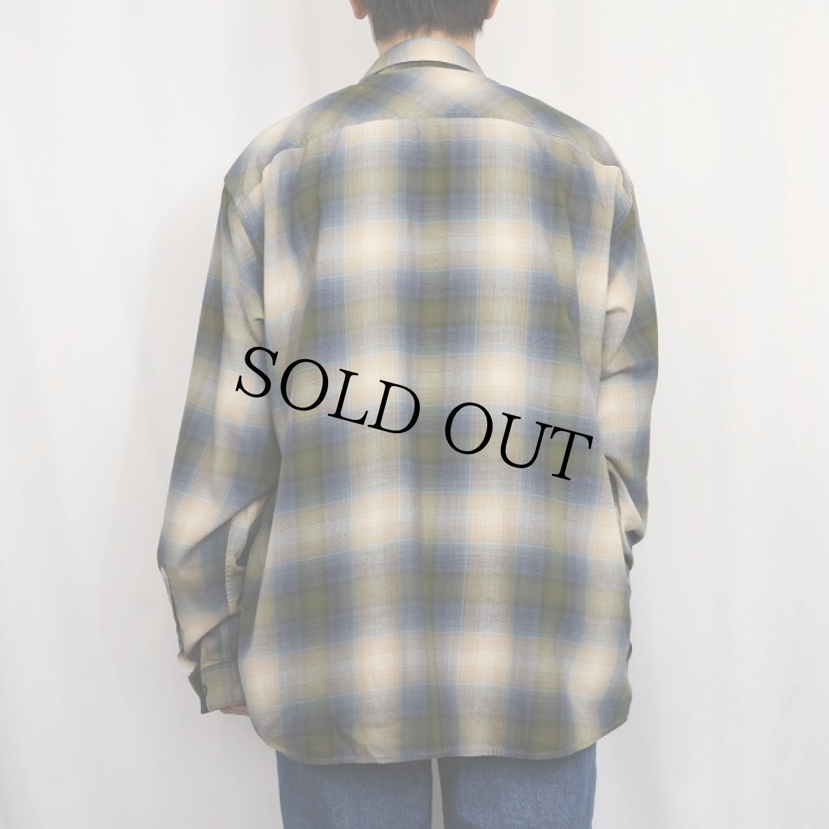 画像3: 2013AW Patagonia "ORGANIC COTTON" オンブレーチェック柄 コットン×ポリエステルシャツ XL (3)